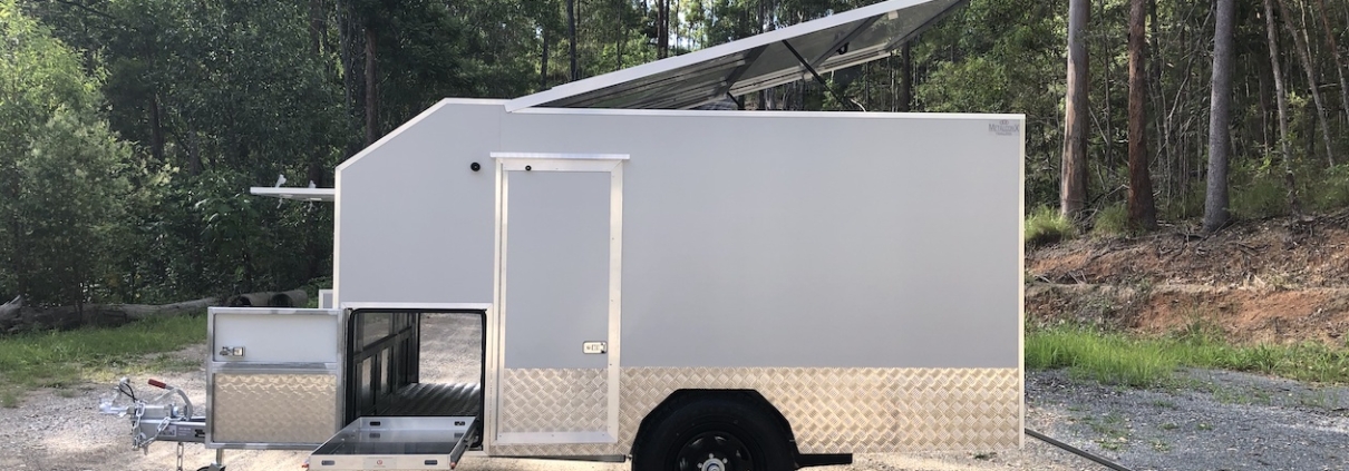 MXE-32P Enclosed Trailer Grey with extra height