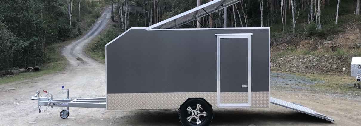 MXE-30 Metalic Grey Enclosed Trailer