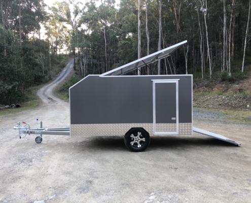 MXE-30 Metalic Grey Enclosed Trailer