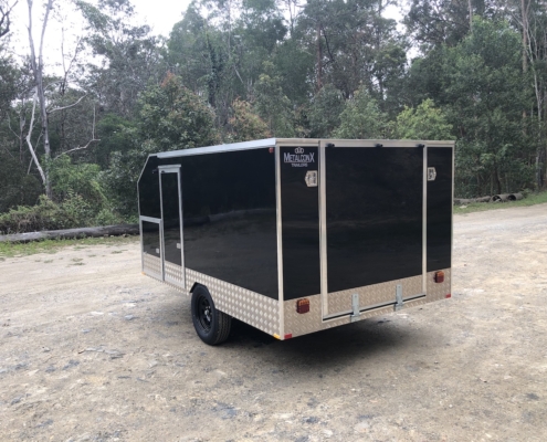 MXE-32P Enclosed Motorbike Trailer Black